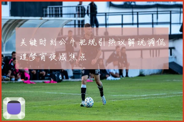 关键时刻公牛犯规引热议解说调侃追梦宵夜成焦点